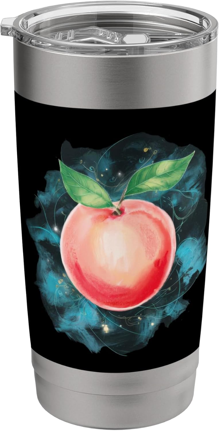 Peach in strong water colors Stainless Steel Insulated Tumbler