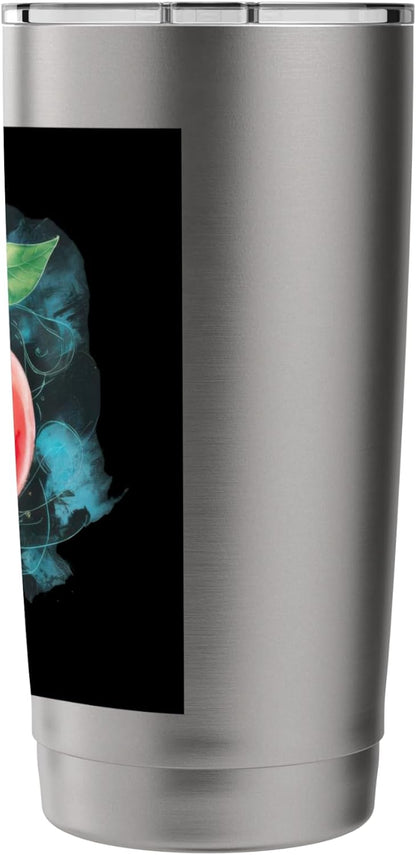 Peach in strong water colors Stainless Steel Insulated Tumbler