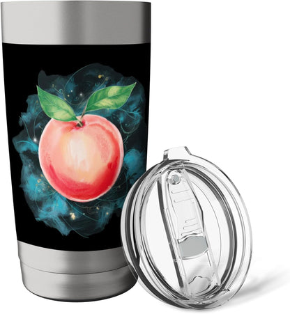 Peach in strong water colors Stainless Steel Insulated Tumbler