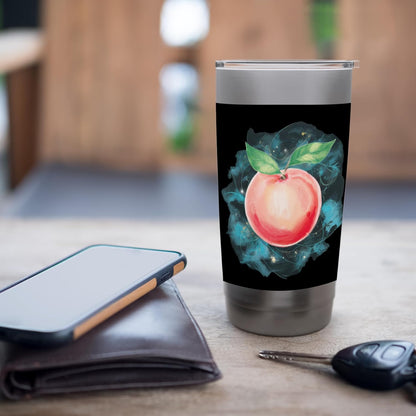 Peach in strong water colors Stainless Steel Insulated Tumbler