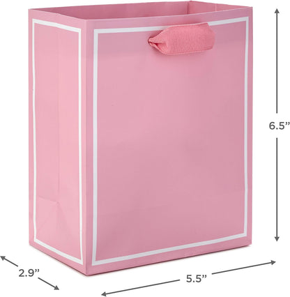 6" Small Gift Bags, 5-Pack (Pastels)