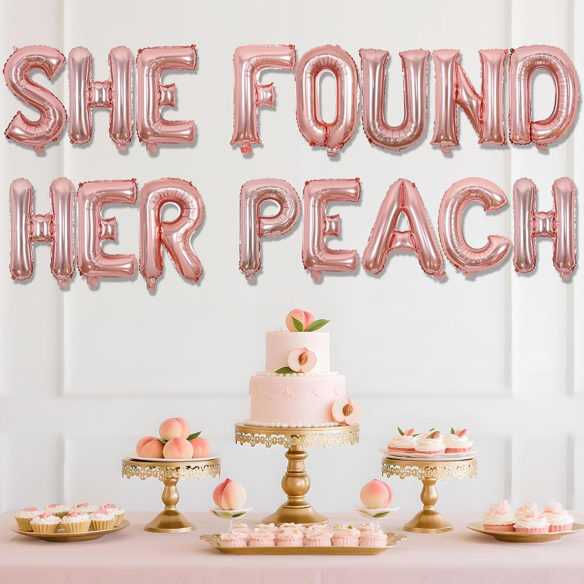 Peach Bachelorette Party Decor She Found Her Peach Decor Balloon Banner Where My Peaches At Banner Funny Peaches Balloon for Summer Fruit Bridal Shower Engagement Wedding Party