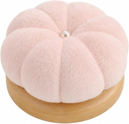 Wooden Base Pin Cushion for Sewing with 100 Plastic Head Pins