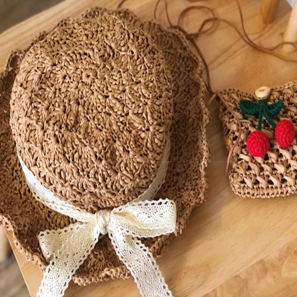 3 Pack Peach Pink Raffia Ribbon Yarn Gift Wrapping Ribbon Crochet Summer Sun Hat Yarn 240m