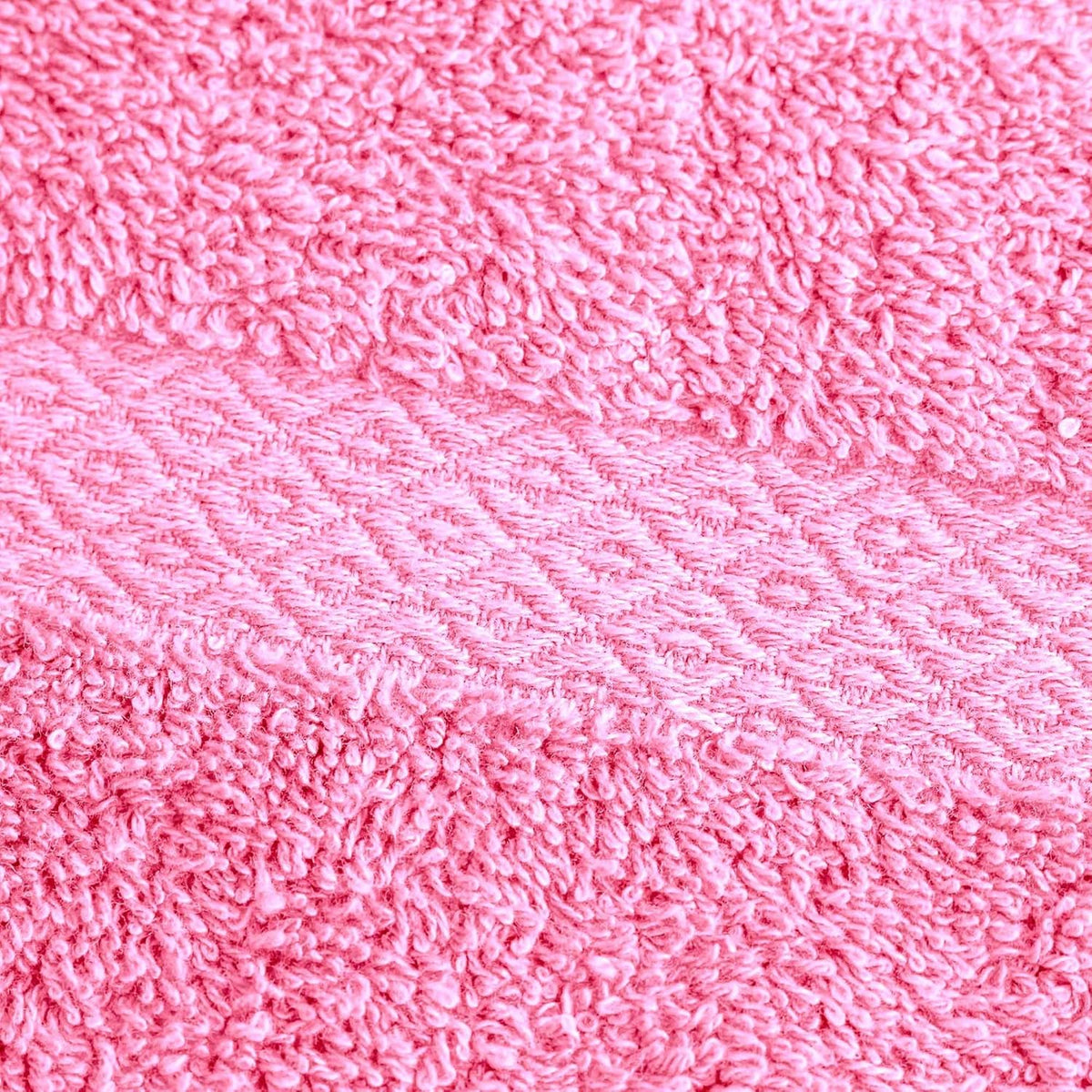 6 Piece Towel Sets, 100% Cotton Turkish Towels for Bathroom, 2 Bath Towel, 2 Hand Towel, and 2 Wash Cloth - Pink Towel Set