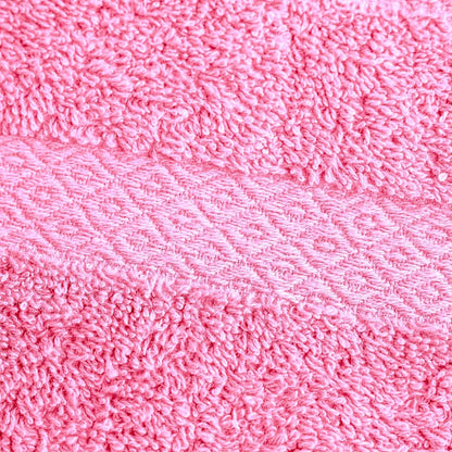 6 Piece Towel Sets, 100% Cotton Turkish Towels for Bathroom, 2 Bath Towel, 2 Hand Towel, and 2 Wash Cloth - Pink Towel Set