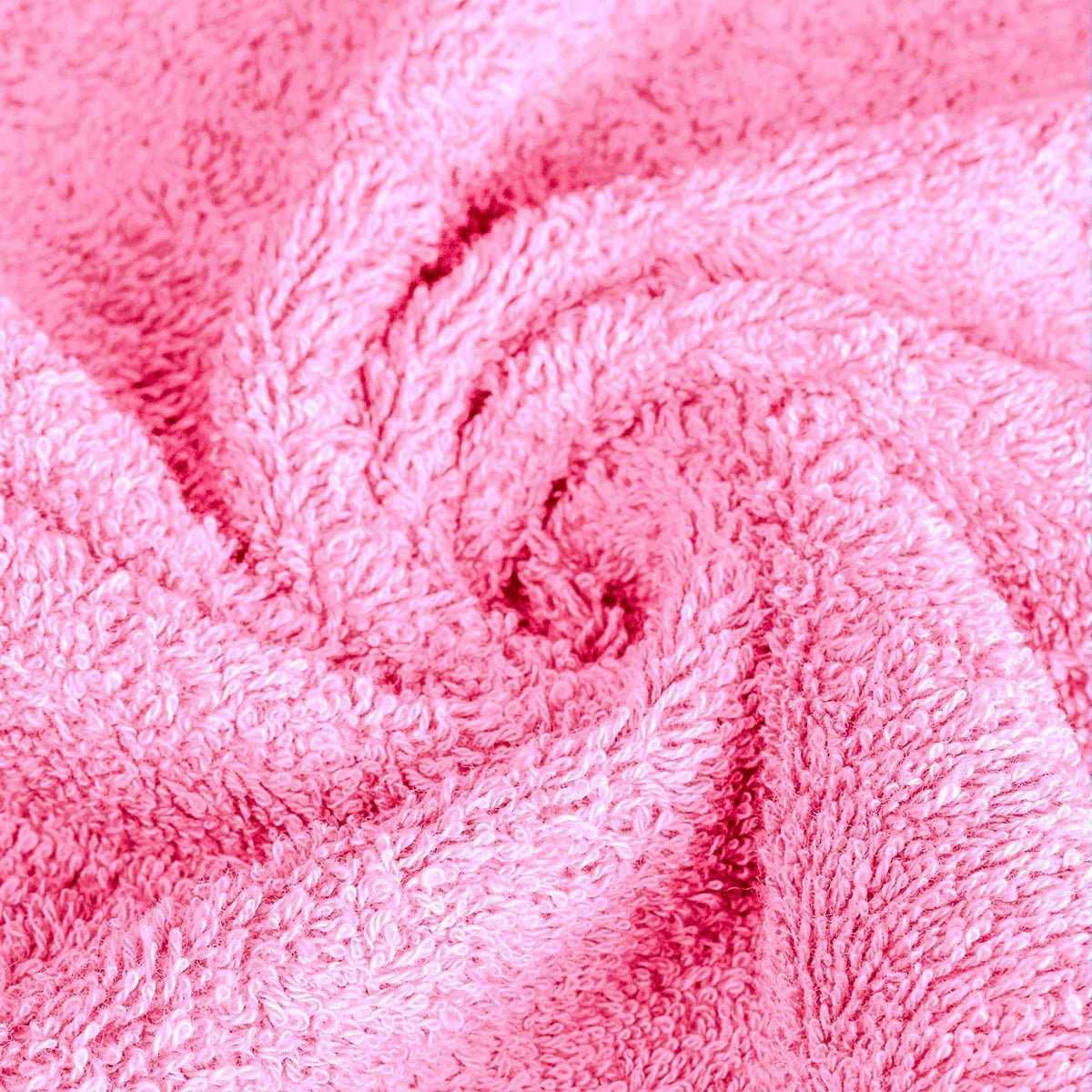 6 Piece Towel Sets, 100% Cotton Turkish Towels for Bathroom, 2 Bath Towel, 2 Hand Towel, and 2 Wash Cloth - Pink Towel Set