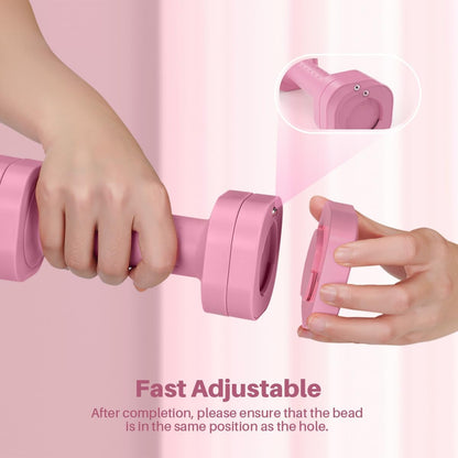 Adjustable Dumbbell Set, 4 in 1 Free Weight Dumbbell Set for Women, Hand Weight for Women at Home, Each 2lb 3lb 4lb 5lb with TPU Soft Rubber Handle for Home Gym Aquatic Fitness Equipment