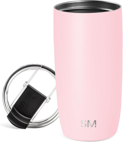 Travel Coffee Mug with Lid | 16oz | Pink