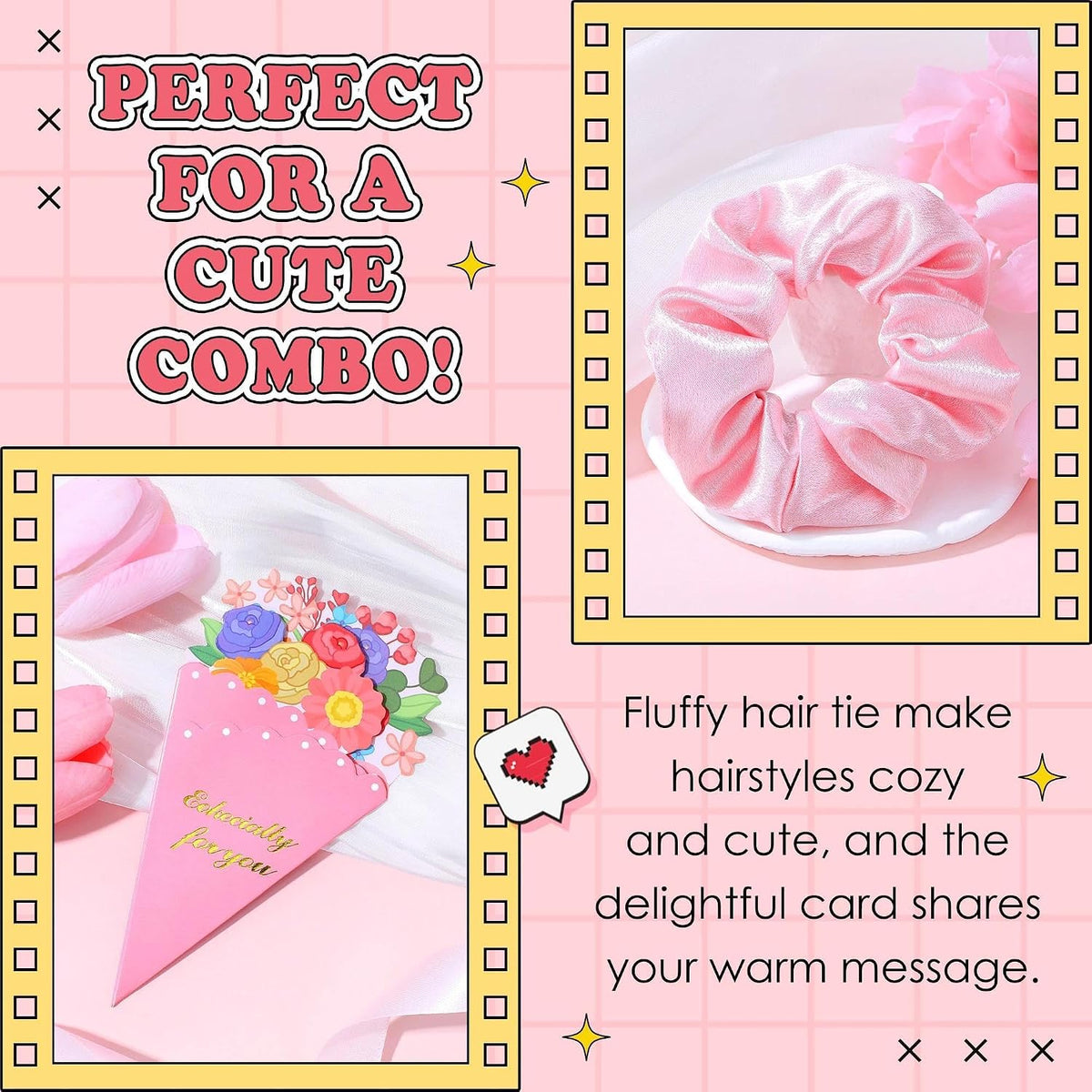 Gift Baskets for Women Unique Birthday Gifts for Women Self Care Cheer Up Gifts Set Pick Me Up Gift Box for Woman Teen Girls Best Friend Sister Ladies Friendship Her - Inspirational Pink Present