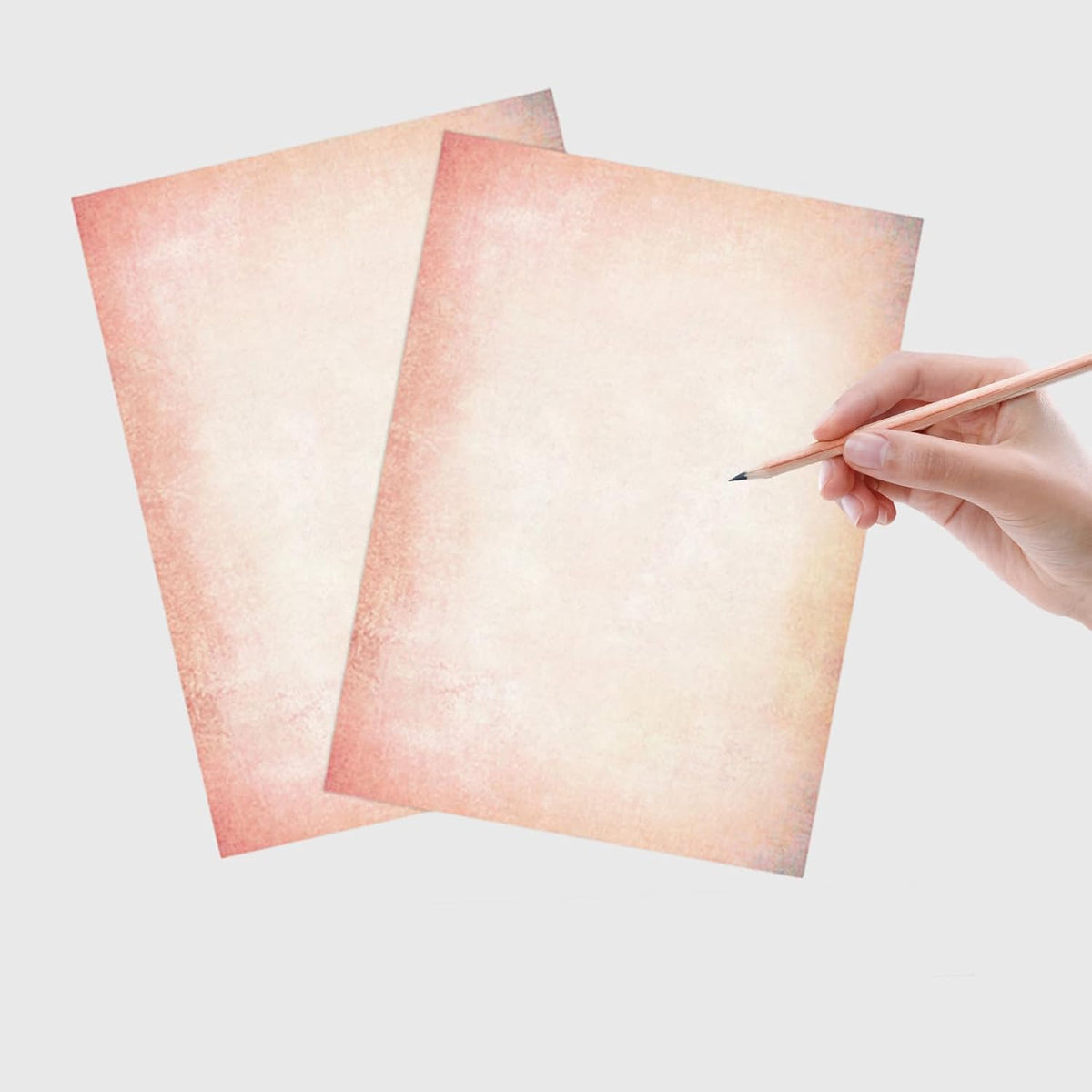 60 Sheets Retro Pink Stationery Paper, Pink Letter Paper Cute Writing Paper, Pink Copy Paper Pastel Colored Paper Computer Printer Paper