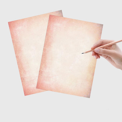 60 Sheets Retro Pink Stationery Paper, Pink Letter Paper Cute Writing Paper, Pink Copy Paper Pastel Colored Paper Computer Printer Paper