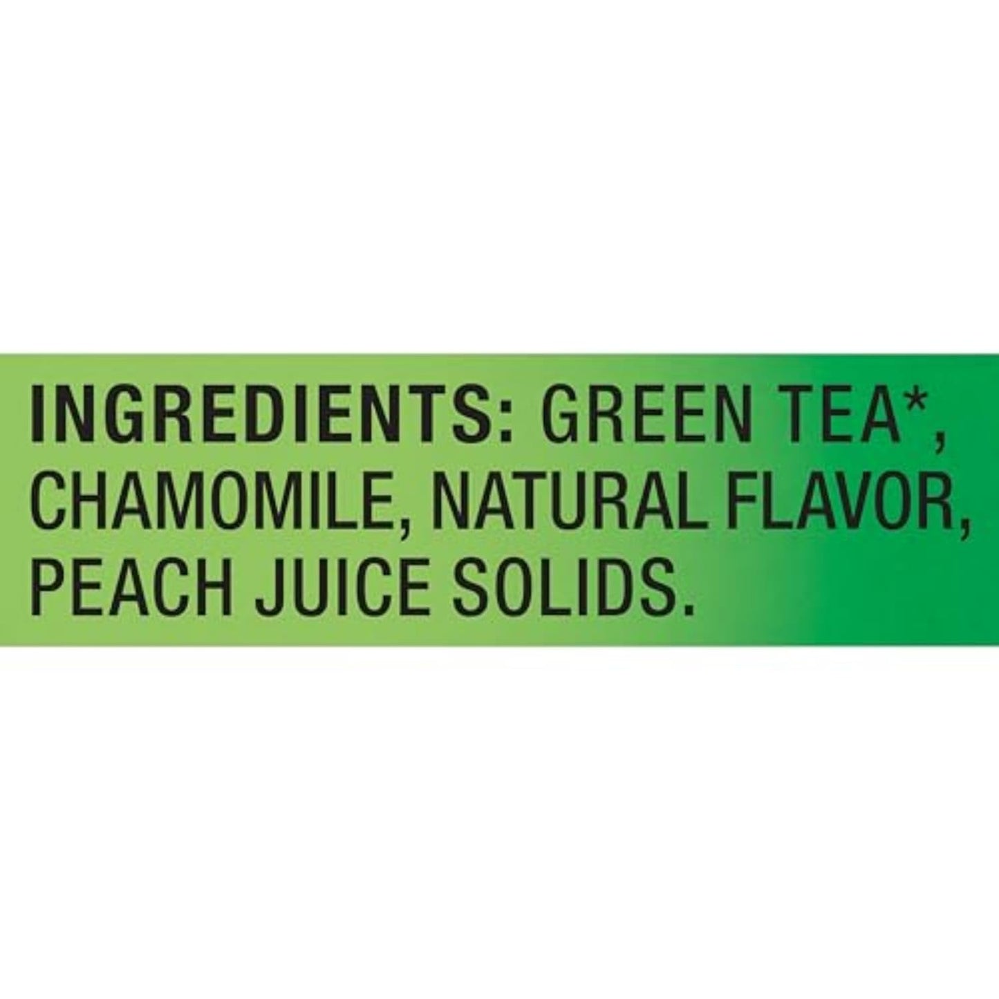 Peach Green Tea 6-Pack Flavored Tea Bags with Caffeine and Flavonoids, 120 Count Unsweetened Hot or Iced Tea Bags for Tea Lovers, Rainforest Alliance Certified