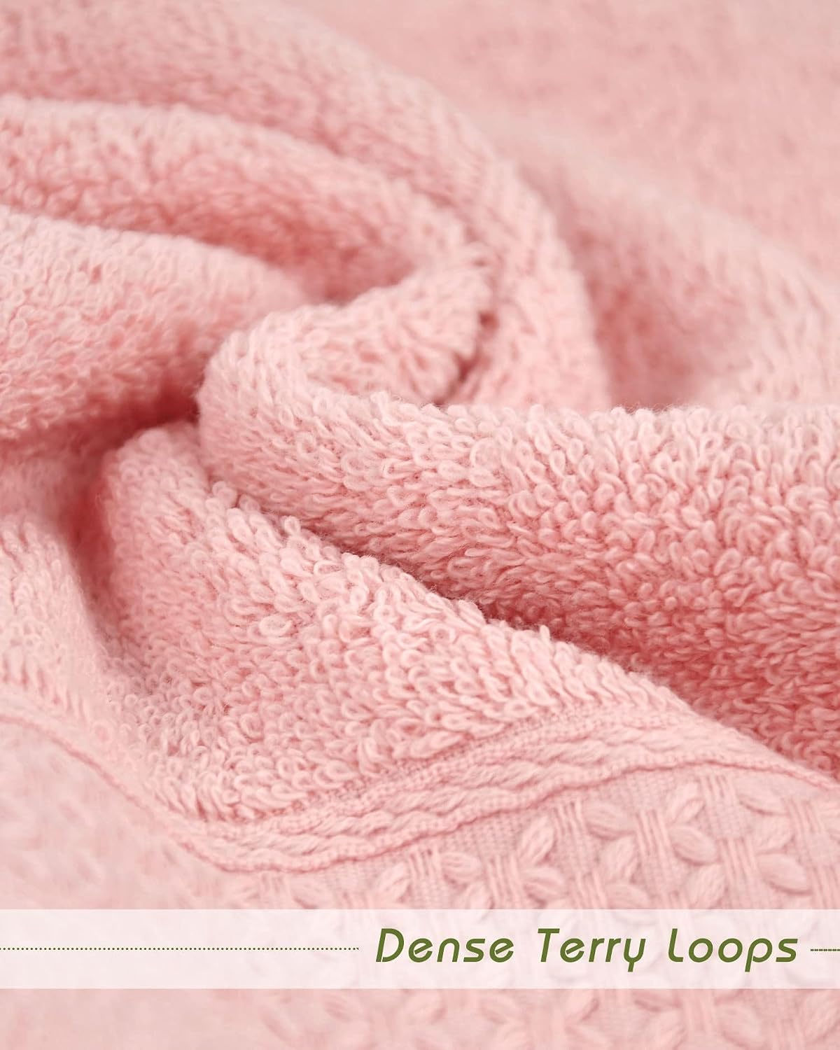 Pure Cotton Wash Cloths Face Cloths, 6 Colors, 13 x 13 Inches