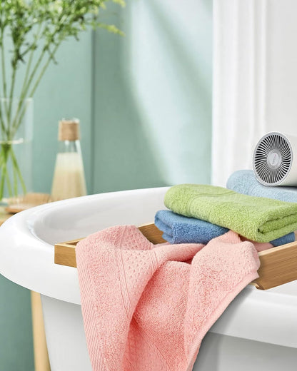 Pure Cotton Wash Cloths Face Cloths, 6 Colors, 13 x 13 Inches