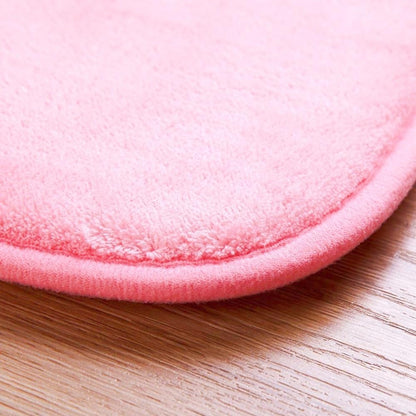 Pink Cartoon Non Slip Memory Foam Bath Mat 15.75 x 23.62 Inch