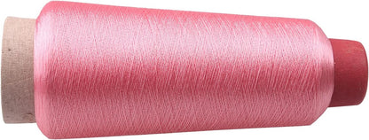 Baby Pink Color Sparkle Metallic Threads Machine Embroidery - 5000 Yards per roll