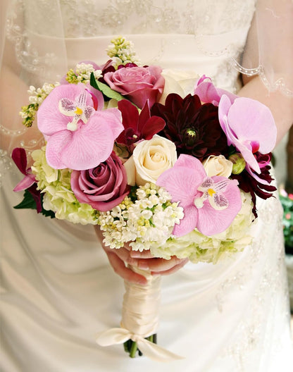 Pink Flowers Orchid Heads 15PCS Artificial Orchids 3.35” Fake Flower Heads for Craft for Bridal Shower Home Party Wedding Cake Decoration (Pink)
