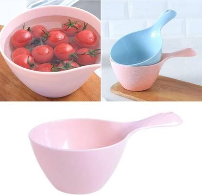 Plastic Water Ladle with Wide Handle, Multi Purpose Home Kitchen Scoop