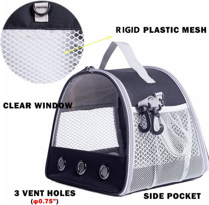 Guinea Pig Carrier, Small Animal Bird Rabbit Turtle Carrier Bag, African Hedgehog Portable Travel Carrier Outdoor Hangbag, Bird Rabbit Guinea Pig Squirrel Carrier