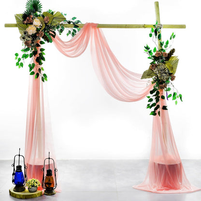 Pack of 1 Wedding Arch Drape Panel Fabric 30" x 20ft - Peach
