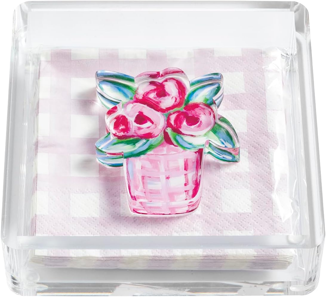 Acrylic Flower Napkin Holder