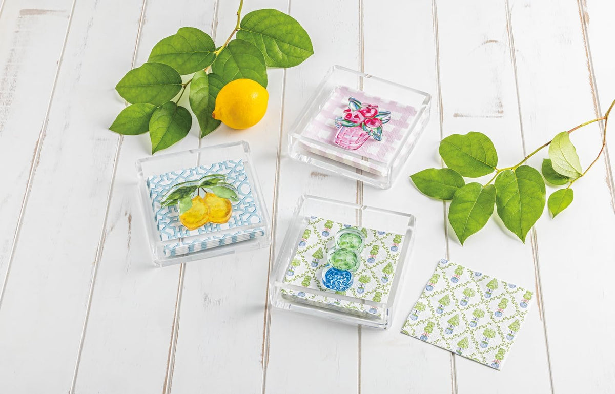 Acrylic Flower Napkin Holder