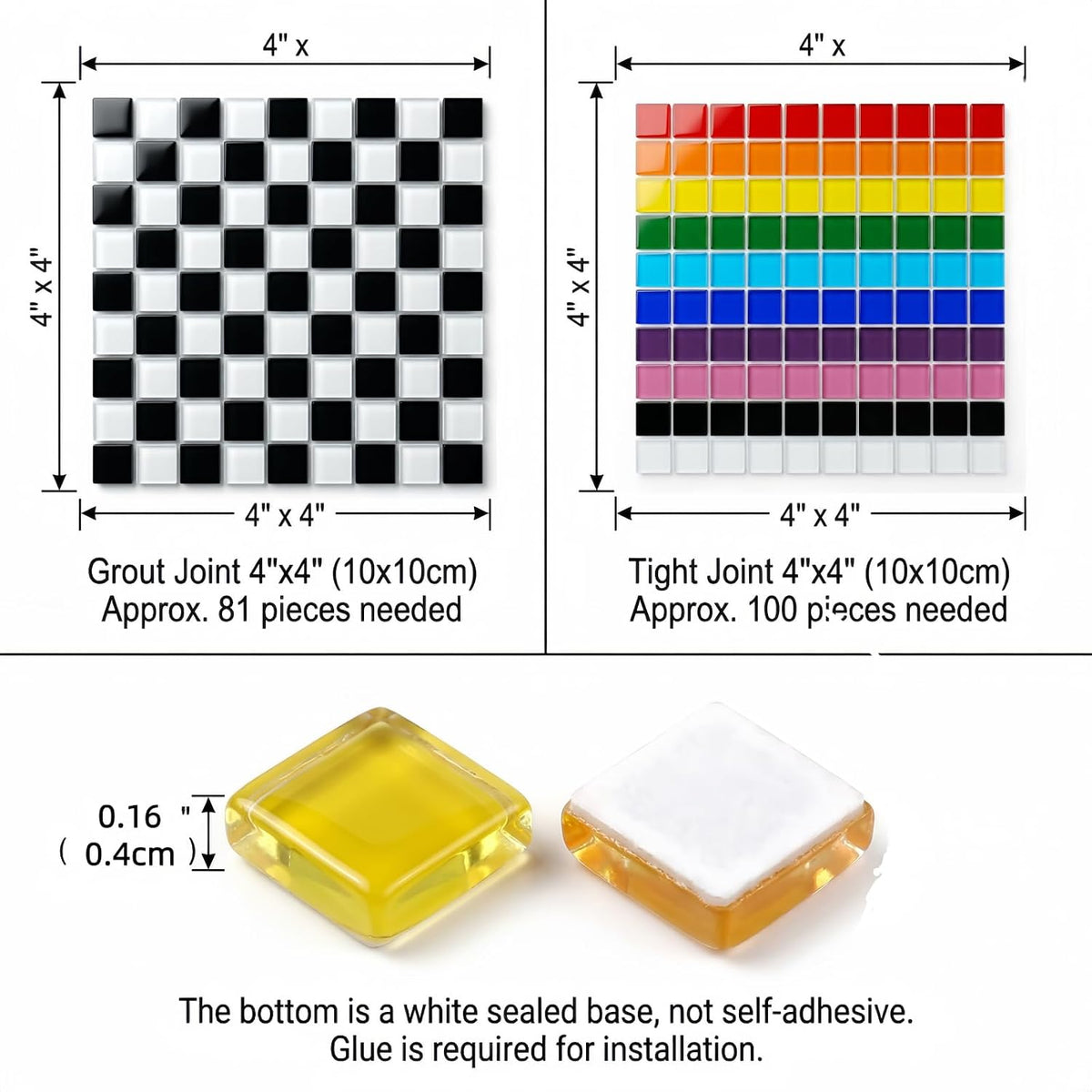 200g/240pcs Colored Glass Mosaic Tiles, DIY Making Creative Glass Mosaic Tiles for DIY Crafts Plate Flower Pot Vase Cup Mosaic Making Supplies - Pink
