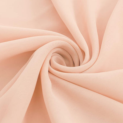 2 Pack Chiffon Table Runner 120 inches,Romantic Wedding Runner Tablecloth Décor for Bridal Shower Bachelorette Party,Chiffon Sashes,Chair Sash Wedding Birthday Decoration (Peach)