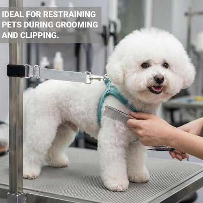 Dog Grooming Arm Accessories, 3 Pack Adjustable Grooming Loop Extension Straps, Pet Bathing Restraints Leashes Table Lead for Small, Medium & Large Dogs