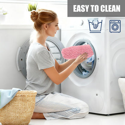 Chenille Elongated Toilet Seat Cover 19.5"x 15" Machine Washable