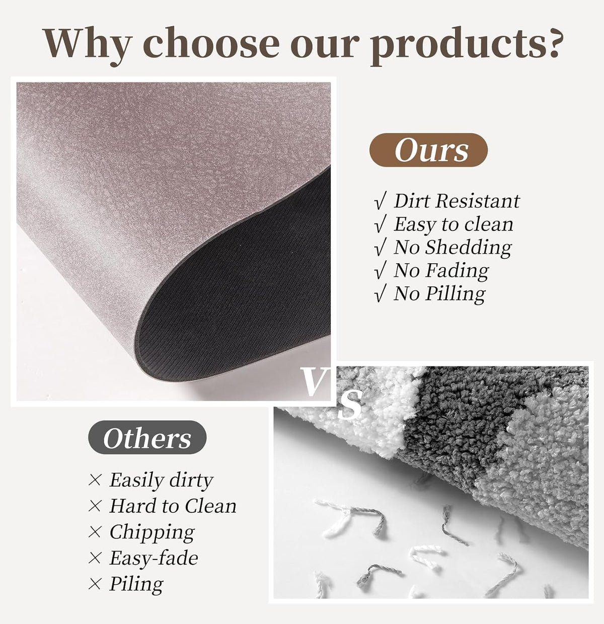Bath Rugs 24x17-Diatomaceous Earth Stone Bath Mats for Bathroom,Blush Pink