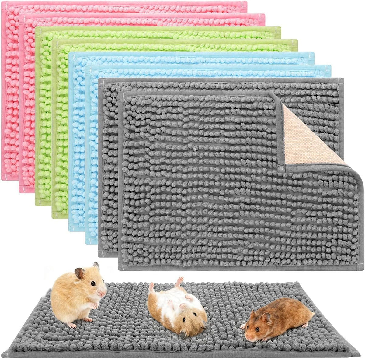8 PCS Guinea Pig Cage Liner,Reusable Bedding for Small Animal