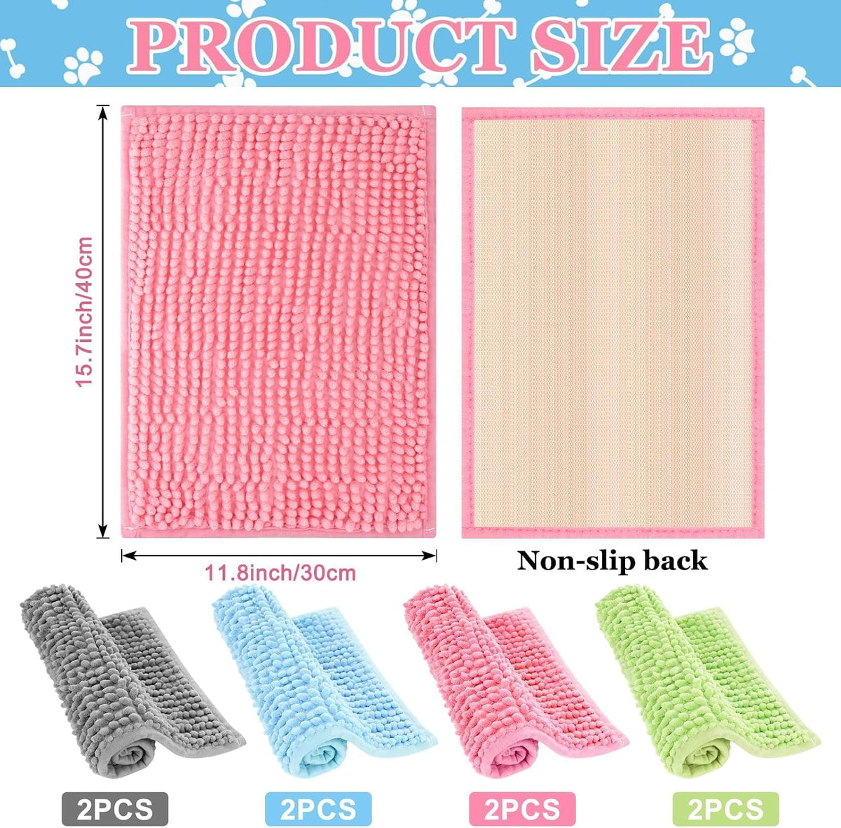 8 PCS Guinea Pig Cage Liner,Reusable Bedding for Small Animal