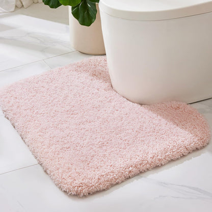 Toilet Rugs U Shaped 22" × 24",Soft Absorbent Microfiber Bath Rugs