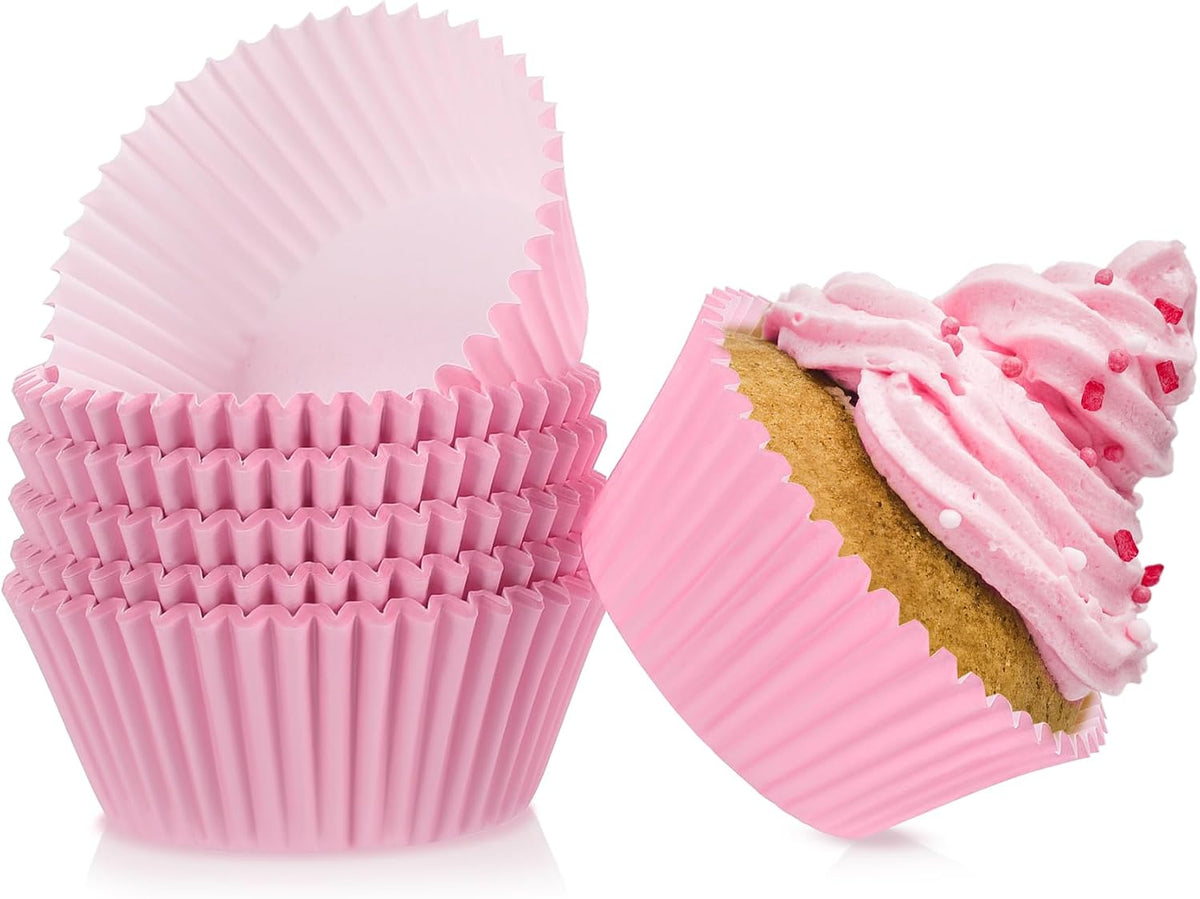 Pink Cupcake Liners Standard Non-stick Muffin Baking Cups 100pcs
