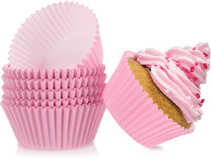 Pink Cupcake Liners Standard Non-stick Muffin Baking Cups 100pcs