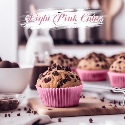 Pink Cupcake Liners Standard Non-stick Muffin Baking Cups 100pcs