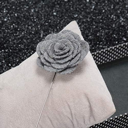 Gentleman's Essentials Premium Handmade Flower Lapel Pin Boutonniere