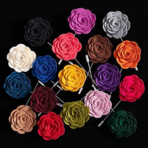 Gentleman's Essentials Premium Handmade Flower Lapel Pin Boutonniere