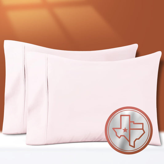 . 600 Series Egyptian Cotton Queen Pillow Cases Set of 2