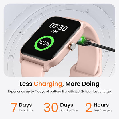Smart Watch for Women Android & iPhone, Alexa Built-in [1.8" HD Screen] IP68 Waterproof Fitness Watch with Bluetooth Call (Answer/Make), Heart Rate/Sleep/SpO2 Monitor, 105 Sports Trackers