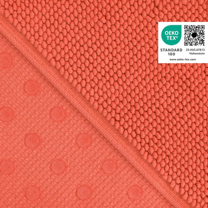 Cotton Paradise 100% Cotton Turkish Bathmat Rug, Soft Absorbent Quick Dry Non Slip, 17x24 Bathmat Rug, Coral