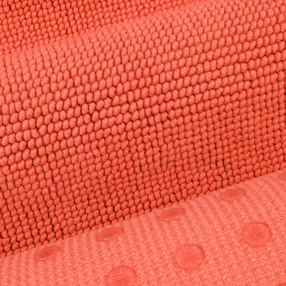 Cotton Paradise 100% Cotton Turkish Bathmat Rug, Soft Absorbent Quick Dry Non Slip, 17x24 Bathmat Rug, Coral