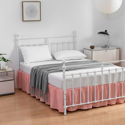 Bed Skirt Queen Size Ruffled Bed Skirts with Split Corners