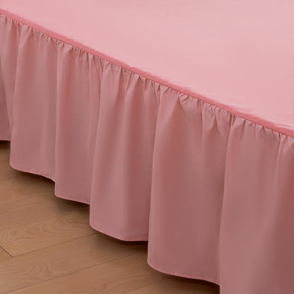 Bed Skirt Queen Size Ruffled Bed Skirts with Split Corners