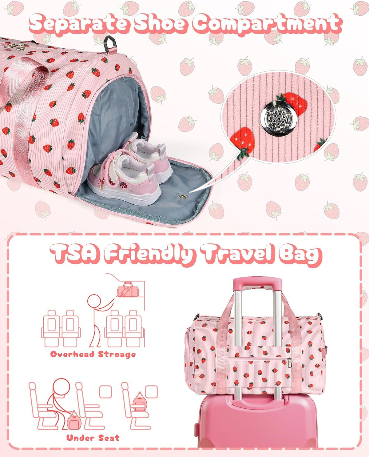 Gift for Girls 6-12 Teen Girl Trendy Stuff Girls Gym Bag Dance Bag
