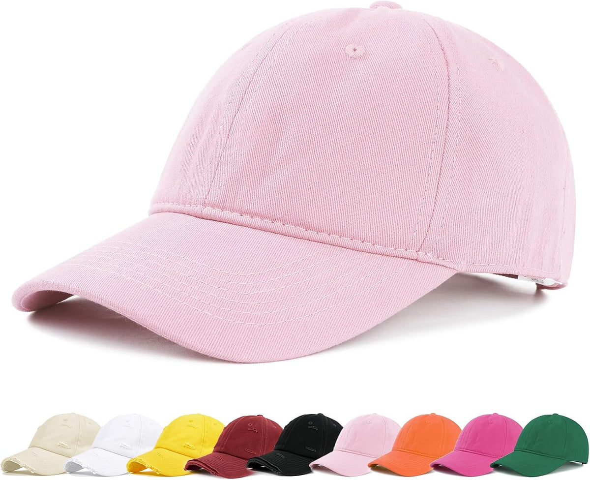 Vintage Washed Baseball Cap for Women Men Adjustable Dad Hat