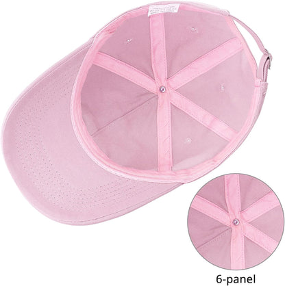 Vintage Washed Baseball Cap for Women Men Adjustable Dad Hat
