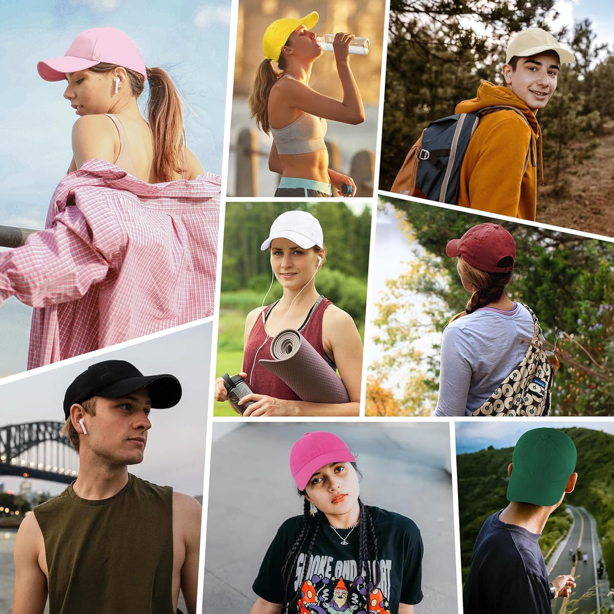 Vintage Washed Baseball Cap for Women Men Adjustable Dad Hat
